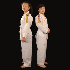Dobok uniforme Little Warrior AME sport taekwondo